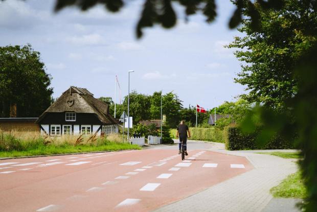 cyklist på bøgeskovvej
